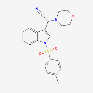 2-morpholino-2-(1-tosyl-1H-indol-3-yl)acetonitrile