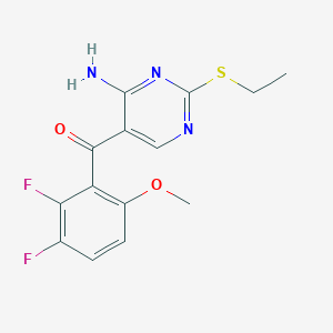 Methanone, [4-amino-2-(ethylthio)-5-pyrimidinyl](2,3-difluoro-6-methoxyphenyl)-