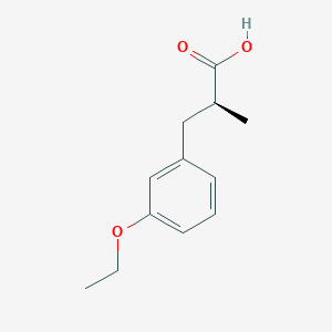 molecular formula C12H16O3 B2643184 (2S)-3-(3-Ethoxyphenyl)-2-methylpropanoic acid CAS No. 2248200-84-0