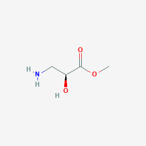 molecular formula C4H9NO3 B2643187 (S)-Methyl 3-amino-2-hydroxypropanoate CAS No. 133153-75-0