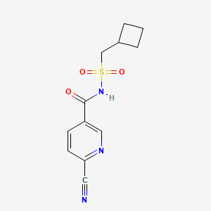 6-cyano-N-cyclobutylmethanesulfonylpyridine-3-carboxamide