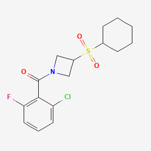(2-Chloro-6-fluorophenyl)(3-(cyclohexylsulfonyl)azetidin-1-yl)methanone