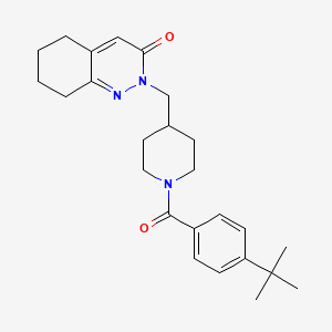 2-[[1-(4-Tert-butylbenzoyl)piperidin-4-yl]methyl]-5,6,7,8-tetrahydrocinnolin-3-one