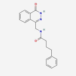 molecular formula C19H19N3O2 B2643231 N-[(4-oxo-3H-phthalazin-1-yl)methyl]-4-phenylbutanamide CAS No. 899952-27-3