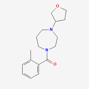 (4-(Tetrahydrofuran-3-yl)-1,4-diazepan-1-yl)(o-tolyl)methanone