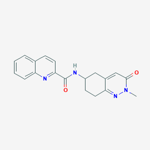 N-(2-methyl-3-oxo-2,3,5,6,7,8-hexahydrocinnolin-6-yl)quinoline-2-carboxamide