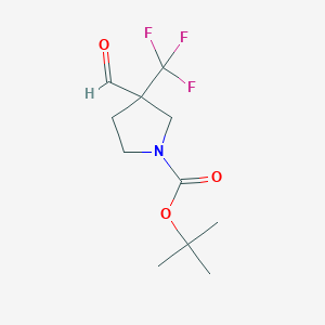 Tert-butyl 3-formyl-3-(trifluoromethyl)pyrrolidine-1-carboxylate