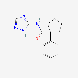 1-phenyl-N-(1H-1,2,4-triazol-5-yl)cyclopentane-1-carboxamide