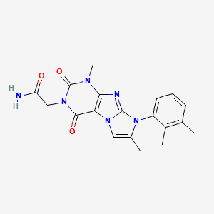 2-[6-(2,3-Dimethylphenyl)-4,7-dimethyl-1,3-dioxopurino[7,8-a]imidazol-2-yl]acetamide