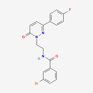 3-bromo-N-(2-(3-(4-fluorophenyl)-6-oxopyridazin-1(6H)-yl)ethyl)benzamide