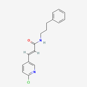 (E)-3-(6-Chloropyridin-3-yl)-N-(3-phenylpropyl)prop-2-enamide