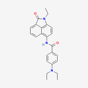 molecular formula C24H25N3O2 B2643319 4-(diethylamino)-N-(1-ethyl-2-oxo-1,2-dihydrobenzo[cd]indol-6-yl)benzamide CAS No. 441291-05-0