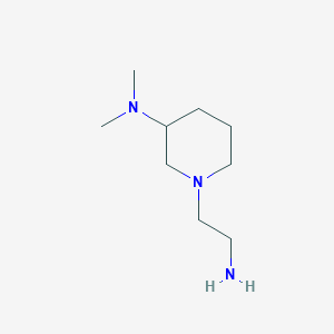 molecular formula C9H21N3 B2643332 1-(2-aminoethyl)-N,N-dimethylpiperidin-3-amine CAS No. 1353963-42-4