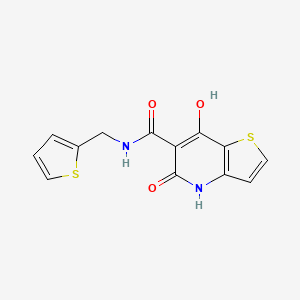 molecular formula C13H10N2O3S2 B2643341 N-benzyl-3-[(1,3,9-trimethyl-2,6-dioxo-2,3,6,9-tetrahydro-1H-purin-8-yl)sulfonyl]propanamide CAS No. 1251622-78-2