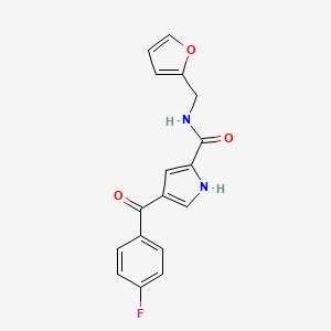 4-(4-fluorobenzoyl)-N-(2-furylmethyl)-1H-pyrrole-2-carboxamide
