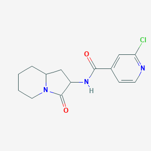 2-chloro-N-(3-oxo-octahydroindolizin-2-yl)pyridine-4-carboxamide