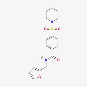 N-(furan-2-ylmethyl)-4-(piperidin-1-ylsulfonyl)benzamide