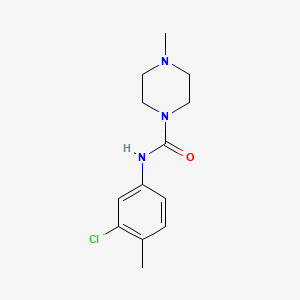 molecular formula C13H18ClN3O B2643381 N-(3-氯-4-甲基苯基)-4-甲基哌嗪-1-甲酰胺 CAS No. 853319-19-4