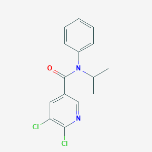 5,6-dichloro-N-phenyl-N-(propan-2-yl)pyridine-3-carboxamide