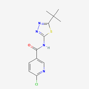 N-[5-(tert-butyl)-1,3,4-thiadiazol-2-yl]-6-chloronicotinamide