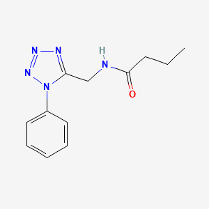 molecular formula C12H15N5O B2643403 N-((1-phenyl-1H-tetrazol-5-yl)methyl)butyramide CAS No. 921074-79-5
