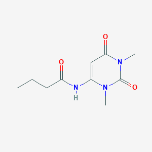 molecular formula C10H15N3O3 B2643414 N-(1,3-dimethyl-2,6-dioxopyrimidin-4-yl)butanamide CAS No. 631868-65-0