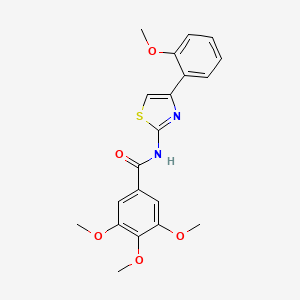 3,4,5-trimethoxy-N-[4-(2-methoxyphenyl)-1,3-thiazol-2-yl]benzamide
