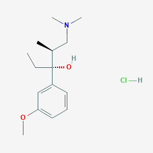 molecular formula C15H26ClNO2 B2643429 (2S,3R)-1-(Dimethylamino)-3-(3-methoxyphenyl)-2-methylpentan-3-ol hydrochloride CAS No. 809282-45-9