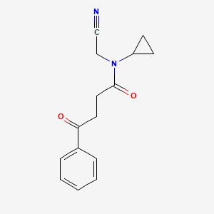 molecular formula C15H16N2O2 B2643432 N-(cyanomethyl)-N-cyclopropyl-4-oxo-4-phenylbutanamide CAS No. 1252398-99-4