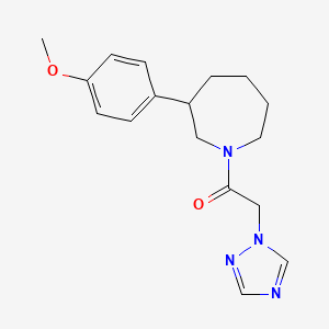 1-(3-(4-methoxyphenyl)azepan-1-yl)-2-(1H-1,2,4-triazol-1-yl)ethanone