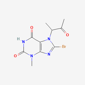 8-Bromo-3-methyl-7-(3-oxobutan-2-yl)purine-2,6-dione