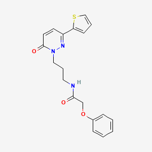 N-(3-(6-oxo-3-(thiophen-2-yl)pyridazin-1(6H)-yl)propyl)-2-phenoxyacetamide