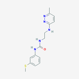 1-(2-((6-Methylpyridazin-3-yl)amino)ethyl)-3-(3-(methylthio)phenyl)urea