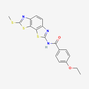 4-ethoxy-N-(2-methylsulfanyl-[1,3]thiazolo[4,5-g][1,3]benzothiazol-7-yl)benzamide