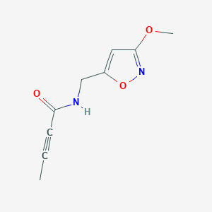 N-[(3-Methoxy-1,2-oxazol-5-yl)methyl]but-2-ynamide