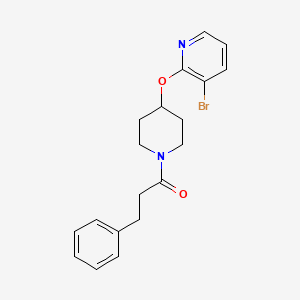 molecular formula C19H21BrN2O2 B2643481 1-(4-((3-溴吡啶-2-基)氧基)哌啶-1-基)-3-苯基丙-1-酮 CAS No. 1448047-80-0