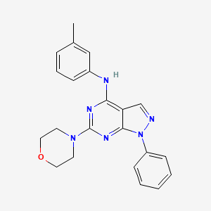 molecular formula C22H22N6O B2643482 N-(3-methylphenyl)-6-(morpholin-4-yl)-1-phenyl-1H-pyrazolo[3,4-d]pyrimidin-4-amine CAS No. 946216-61-1