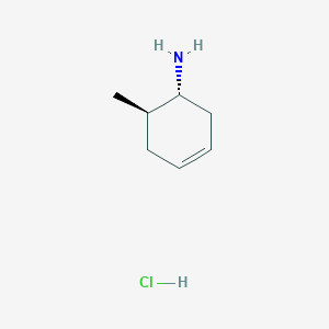 molecular formula C7H14ClN B2643486 Rel-(1R,6R)-6-methylcyclohex-3-en-1-amine hydrochloride CAS No. 39558-22-0