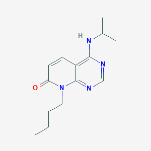 molecular formula C14H20N4O B2643493 8-butyl-4-(isopropylamino)pyrido[2,3-d]pyrimidin-7(8H)-one CAS No. 2034375-66-9