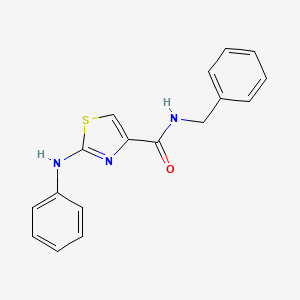 molecular formula C17H15N3OS B2643499 N-苯甲酰-2-(苯氨基)噻唑-4-甲酰胺 CAS No. 1105219-60-0