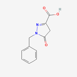 molecular formula C11H10N2O3 B2643502 1-苄基-5-氧代-4,5-二氢-1H-吡唑-3-羧酸 CAS No. 1132841-07-6