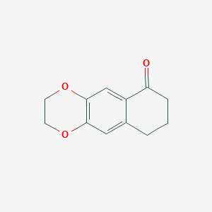 molecular formula C12H12O3 B2643503 3,7,8,9-tetrahydro-2H-benzo[g][1,4]benzodioxin-6-one CAS No. 15128-62-8