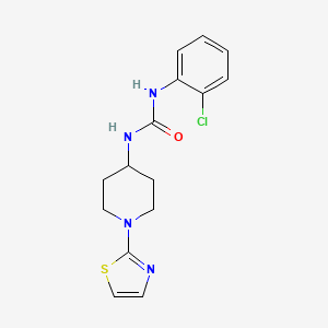 1-(2-Chlorophenyl)-3-(1-(thiazol-2-yl)piperidin-4-yl)urea