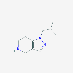 molecular formula C10H17N3 B2643520 1-(2-Methylpropyl)-1H,4H,5H,6H,7H-pyrazolo[4,3-c]pyridine CAS No. 2251053-54-8