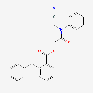 molecular formula C24H20N2O3 B2643521 [2-[N-(cyanomethyl)anilino]-2-oxoethyl] 2-benzylbenzoate CAS No. 1096074-58-6