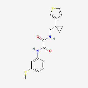 N'-(3-Methylsulfanylphenyl)-N-[(1-thiophen-3-ylcyclopropyl)methyl]oxamide