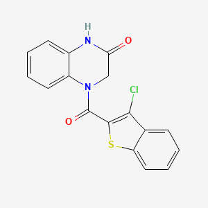 4-(3-chlorobenzo[b]thiophene-2-carbonyl)-3,4-dihydroquinoxalin-2(1H)-one