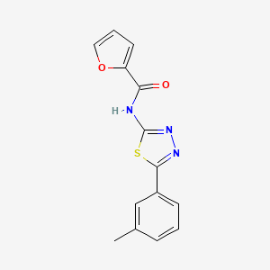 N-[5-(3-methylphenyl)-1,3,4-thiadiazol-2-yl]furan-2-carboxamide