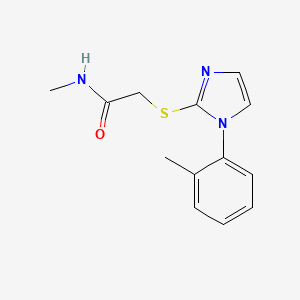 N-methyl-2-[1-(2-methylphenyl)imidazol-2-yl]sulfanylacetamide