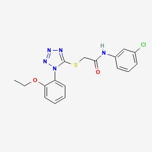 N-(3-chlorophenyl)-2-[1-(2-ethoxyphenyl)tetrazol-5-yl]sulfanylacetamide